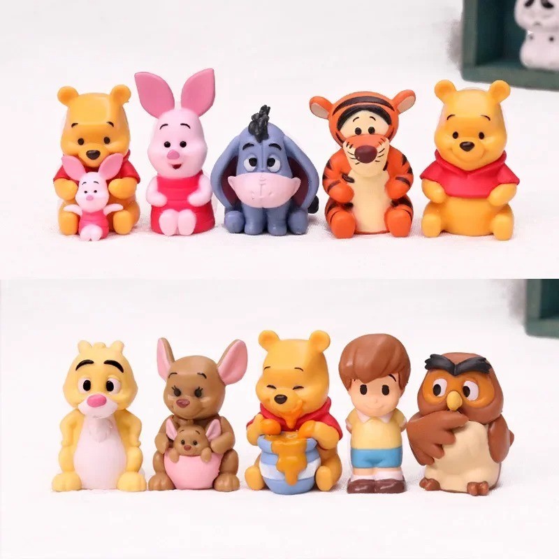 10pcs Winnie The Pooh PVC Action Figures Set Pooh Tigger Eeyore Piglet Toys USA 10pcs Winnie The Pooh PVC Action Figures Set Pooh Tigger Eeyore Piglet Toys USA