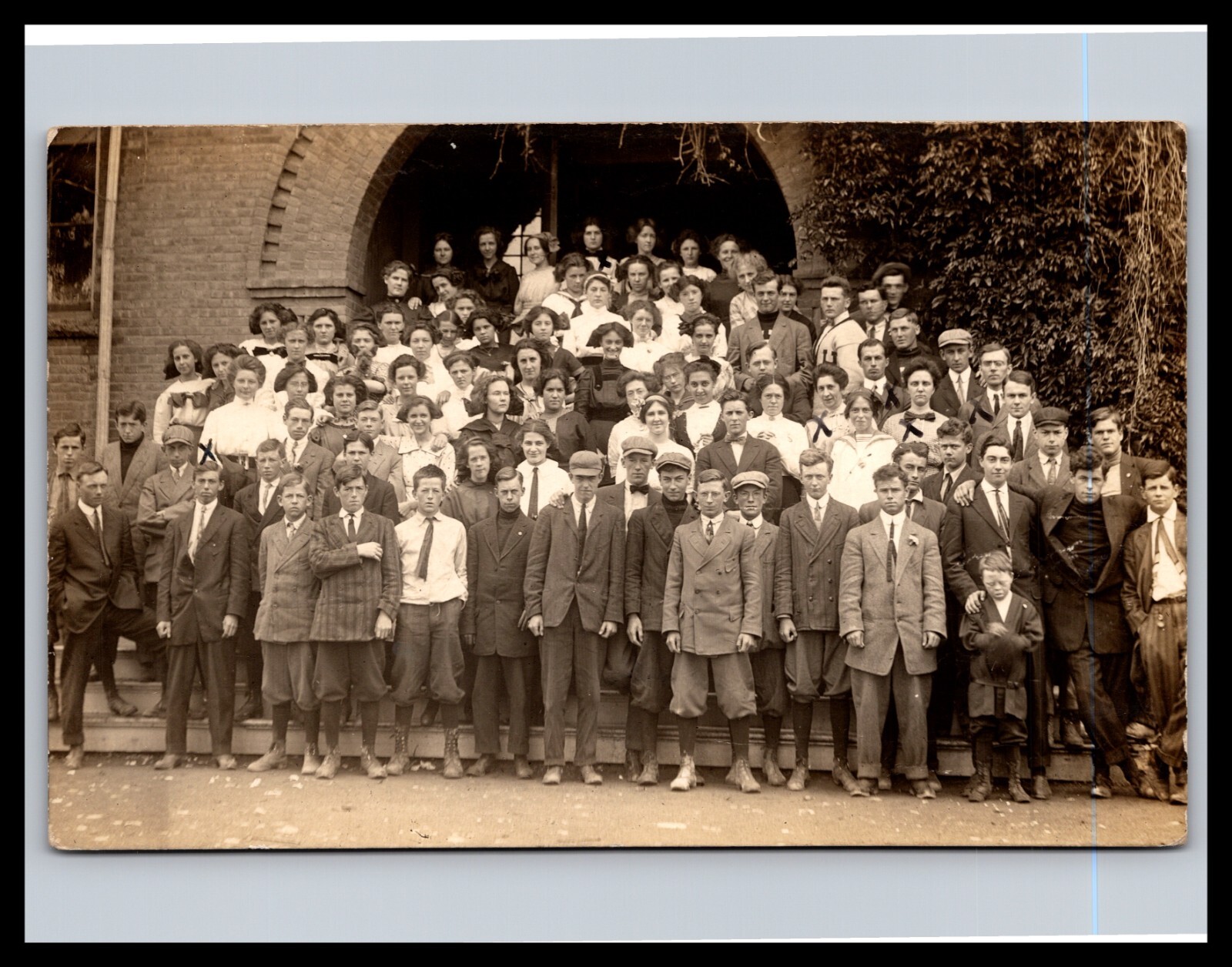 RPPC Maine Class Photo Of 1911 - Houlton High School - Houlton, ME RPPC Maine Class Photo Of 1911 - Houlton High School - Houlton, ME
