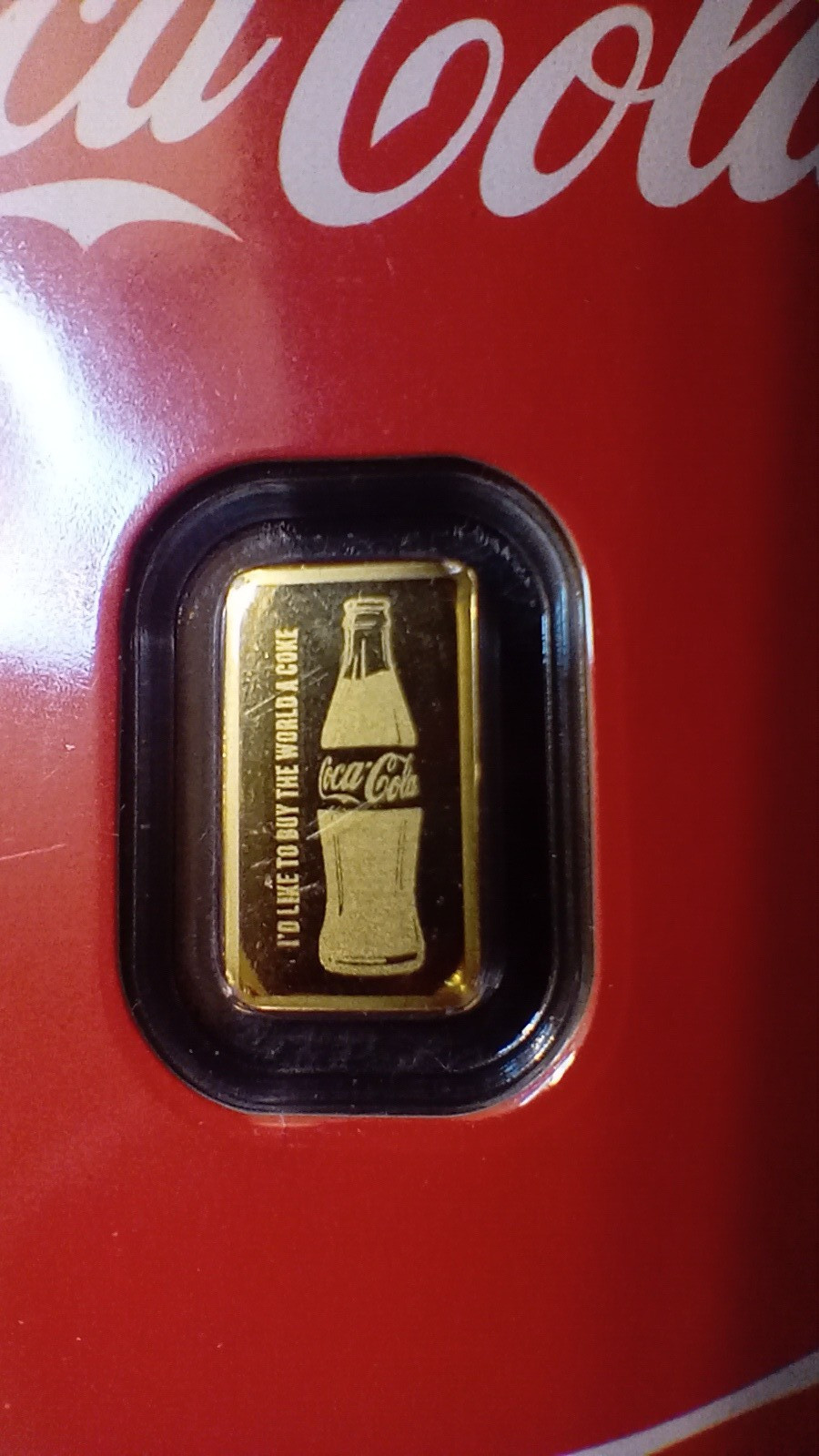 COCA COLA GOLD * 1/2 GRAM .9999 PURE GOLD * WOW * COCA COLA GOLD * 1/2 GRAM .9999 PURE GOLD * WOW *