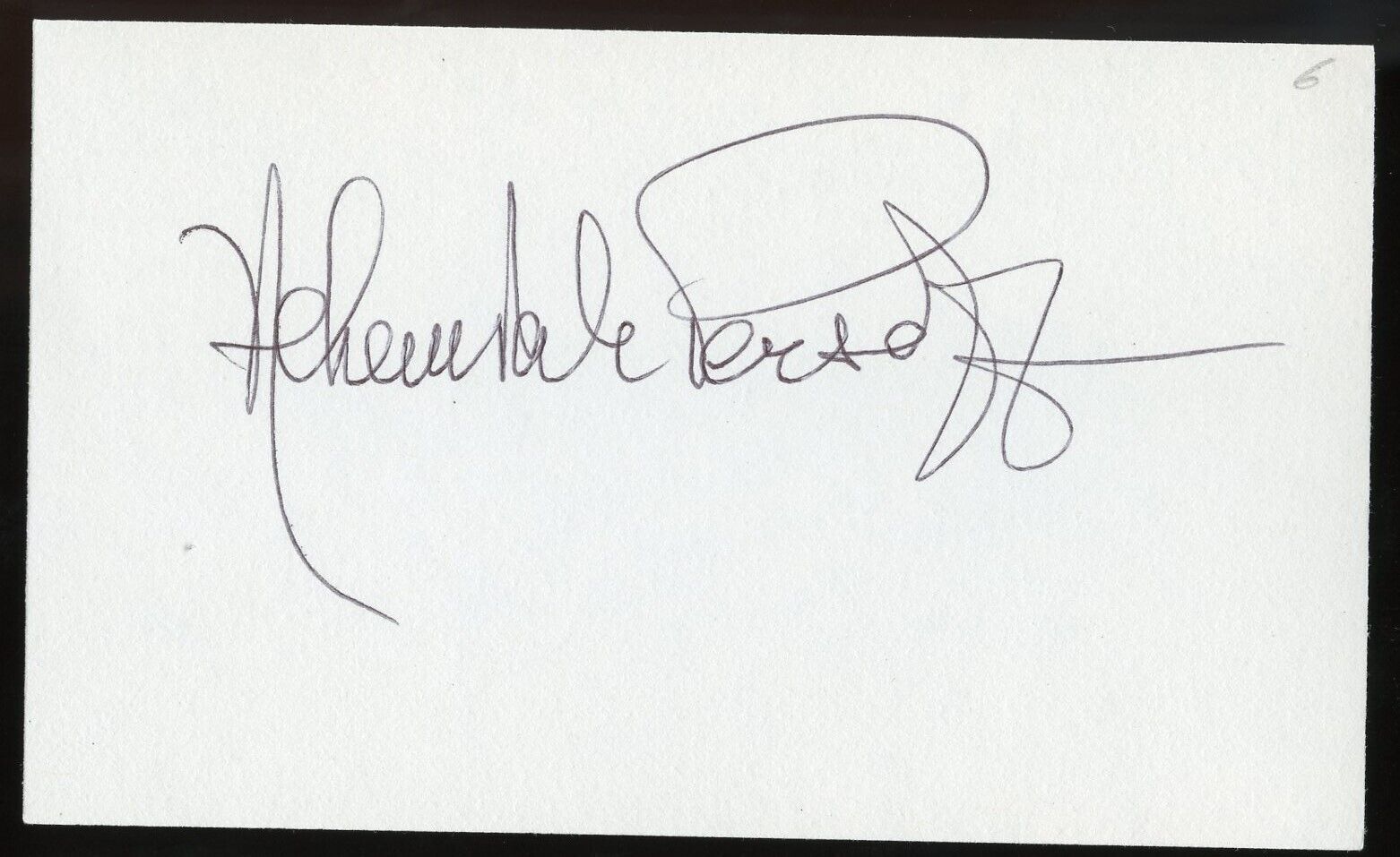 Nehemiah Persoff d2022 signed autograph 3x5 Cut American Actress and Painter
