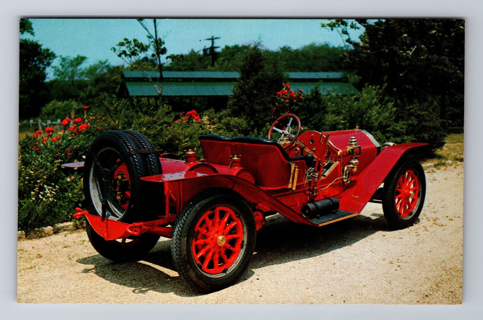 1910 Simplex Speed Car, Cars, Transportation, Antique Vintage Souvenir Postcard