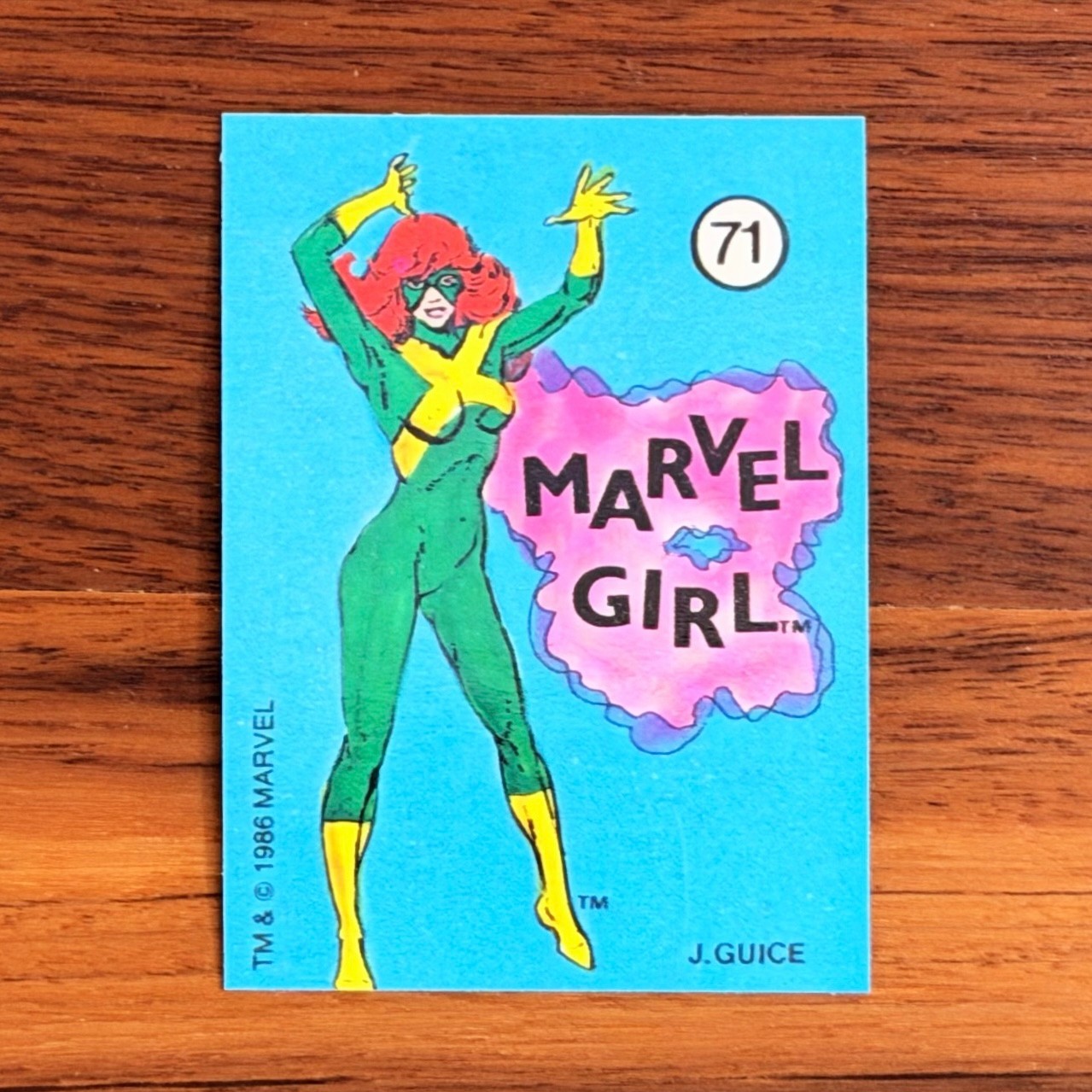 1986 Marvel Universe "Marvel Girl" Comic Images #71 Stickers VHTF 🔰 1986 Marvel Universe "Marvel Girl" Comic Images #71 Stickers VHTF 🔰