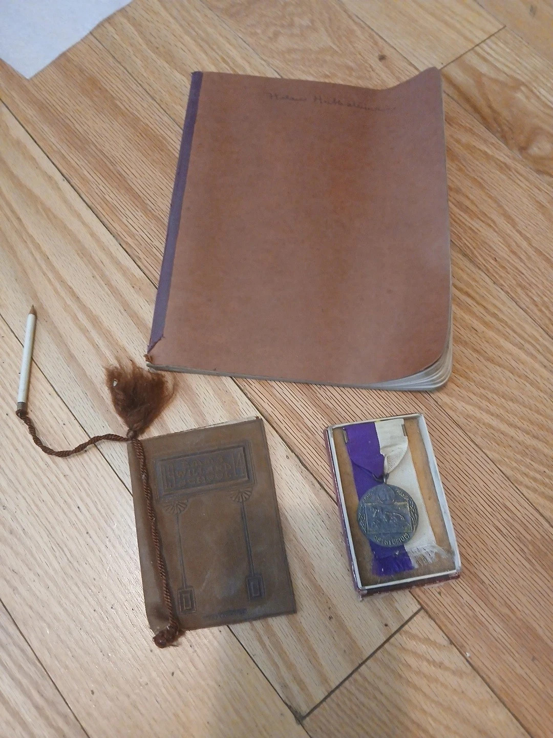 Antique Emma Willard School Cotillion Dance Card Pencil Medal Ephemera Lot