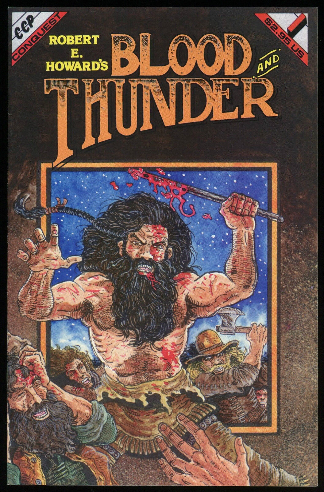 Robert E. Howard\'s Blood and Thunder Conquest comic REH Rick McCollum art Rare 