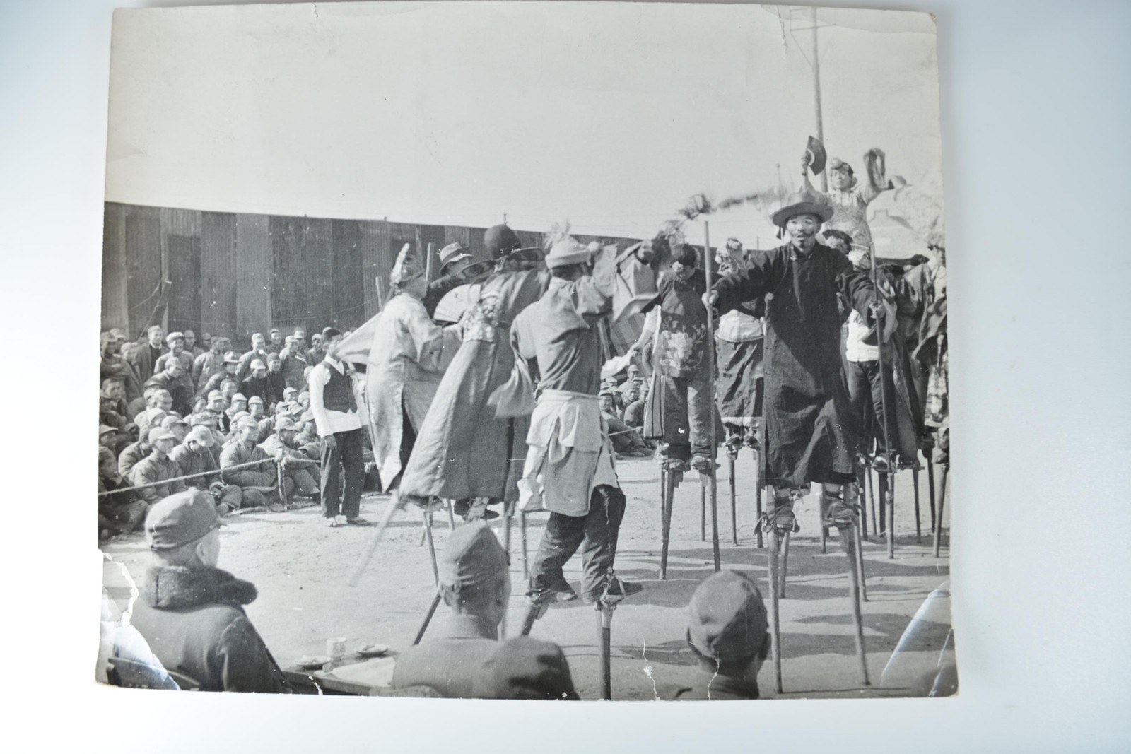 Stilt Walkers Festival Chinese Prison Camp Hankow Black Star 1940 Photo Stilt Walkers Festival Chinese Prison Camp Hankow Black Star 1940 Photo