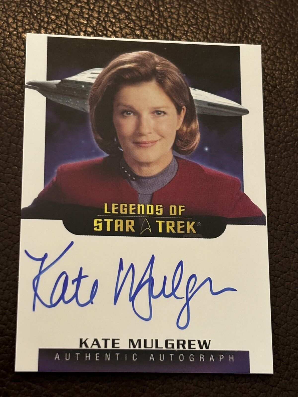 Star Trek Inflexions Kate Mulgrew Autograph Legends Of Star Trek Auto NM