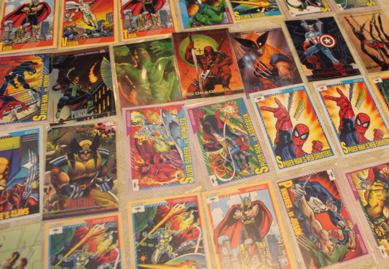 45 Card Lot 1991 92 93 Impel Skybox Marvel Universe Comic Cards All Random