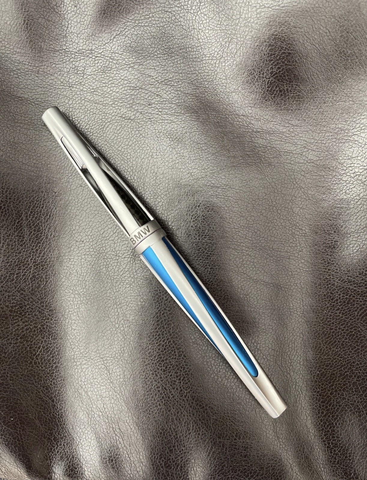 RARE Vtg BMW M3 M5 M7 Titanium Blue Silver Steel Carbide Exclusive .7mm Gel Pen RARE Vtg BMW M3 M5 M7 Titanium Blue Silver Steel Carbide Exclusive .7mm Gel Pen
