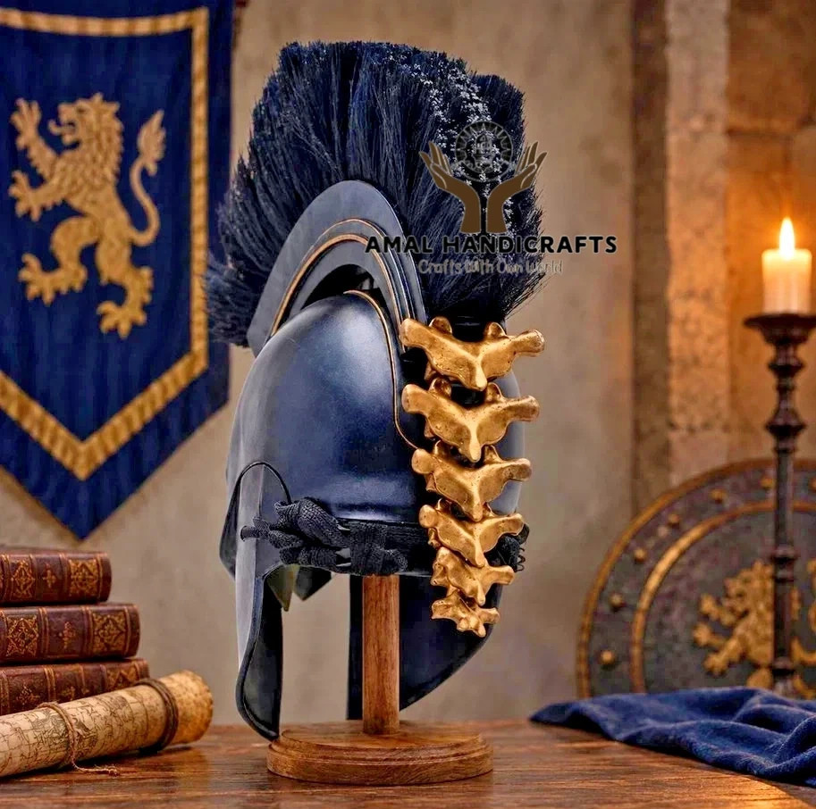AMAL The Odyssey Helmet Agamemnon Handmade Inspired Helmet Greek Warrior Armor