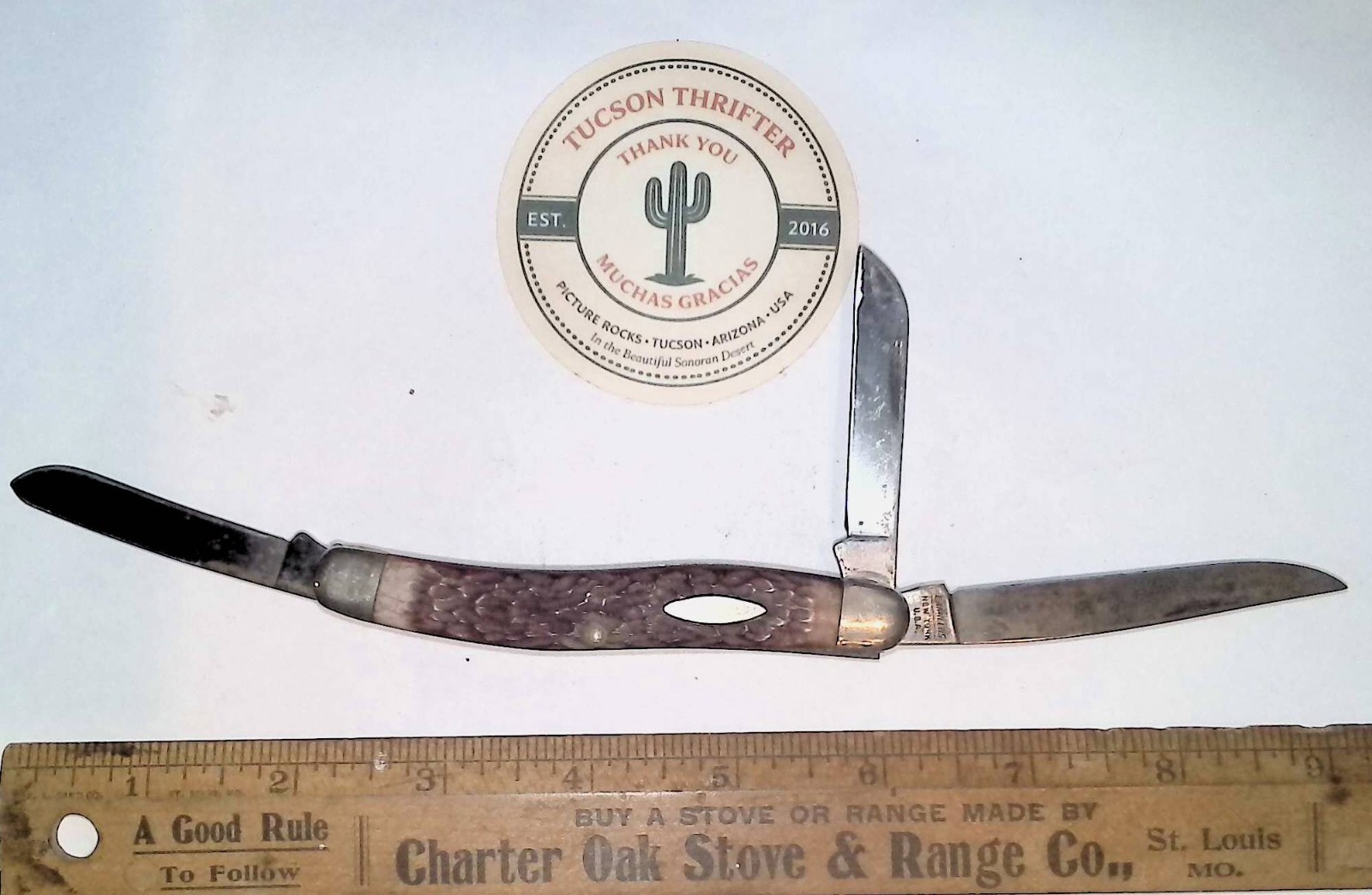 Camillus 69 Deluxe Stock KnifeThree blade Pocket Knife USA Camillus 69 Deluxe Stock KnifeThree blade Pocket Knife USA