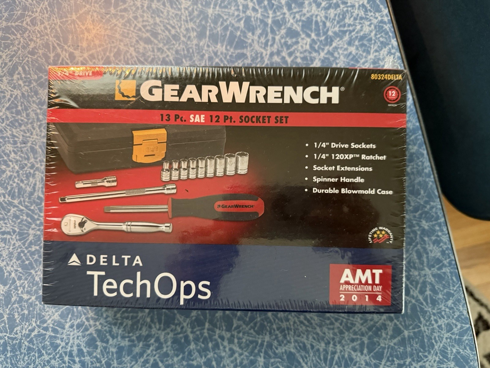 Delta Tech Ops Gear Wrench Tool Set 13pc 12pt SAE Socket Set AMT Day 2014 New Delta Tech Ops Gear Wrench Tool Set 13pc 12pt SAE Socket Set AMT Day 2014 New