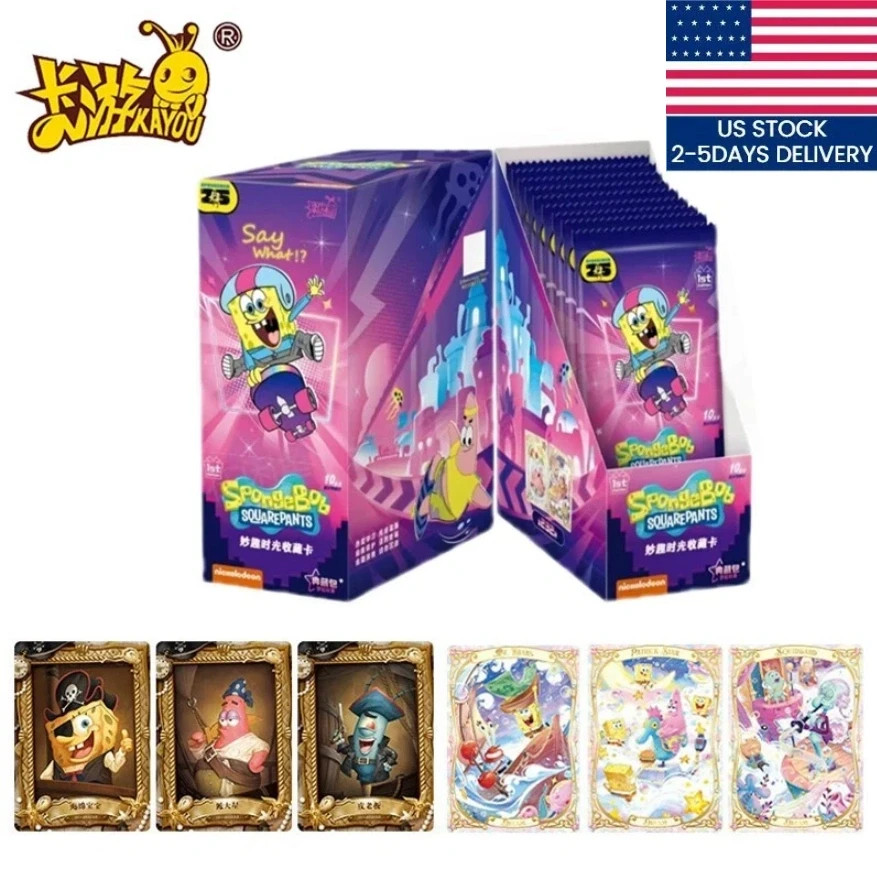 US STOCK Kayou SpongeBob SquarePants 25th Sealed Collection Cards Booster Box US STOCK Kayou SpongeBob SquarePants 25th Sealed Collection Cards Booster Box