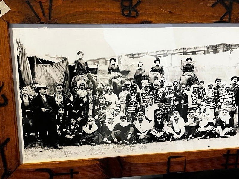 Buffalo Bill Wild West Show Panoramic International Military PhotoFramed 14x74 Buffalo Bill Wild West Show Panoramic International Military PhotoFramed 14x74