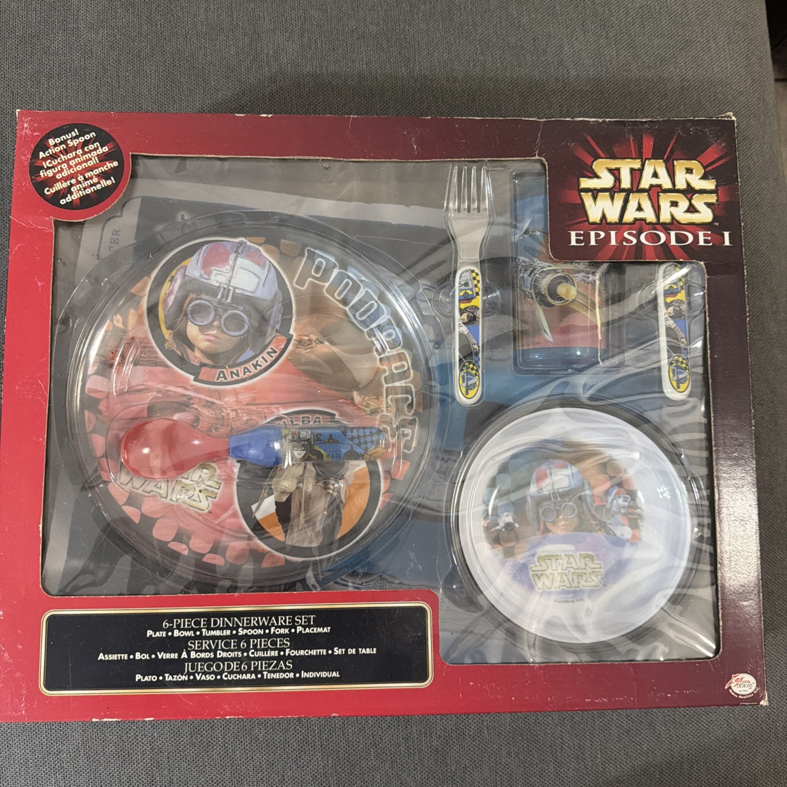 Vintage 1999 Star Wars Episode 1 6 Piece Dinnerware Set - Shop Stock Room Find Vintage 1999 Star Wars Episode 1 6 Piece Dinnerware Set - Shop Stock Room Find