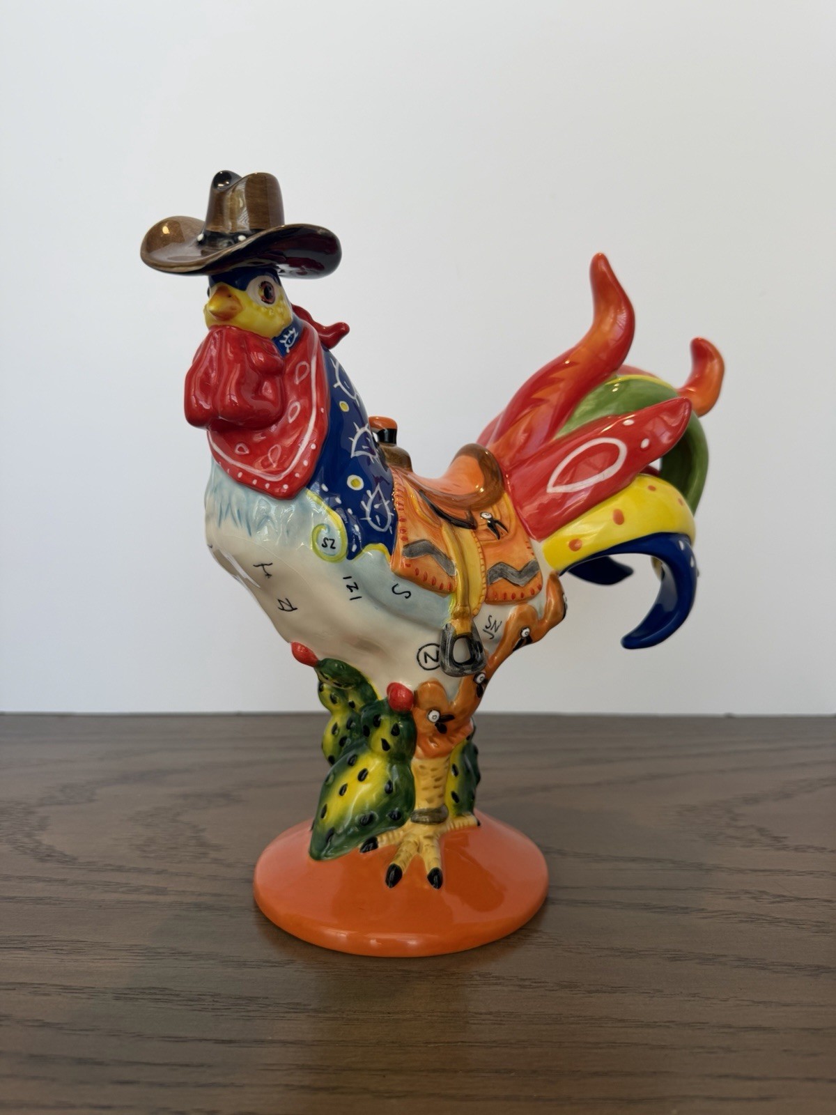 Westland Poultry in Motion Western Omelet Rooster Figurine 16215 2006 Cowboy Westland Poultry in Motion Western Omelet Rooster Figurine 16215 2006 Cowboy