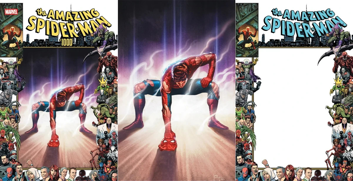 AMAZING SPIDER-MAN #1000 MICO SUAYAN NYCC EXCLUSIVE VARIANT COVERS LTD 