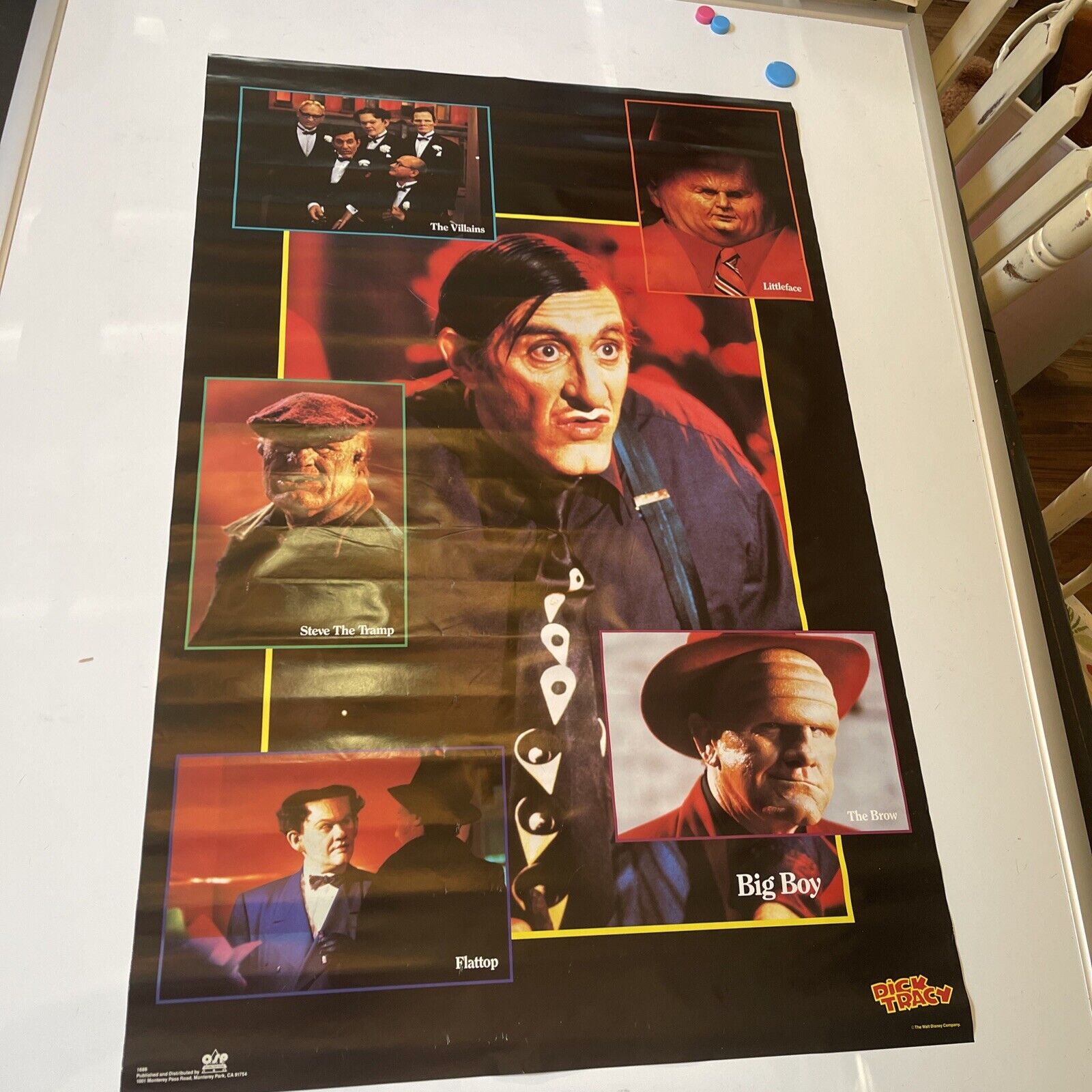 Rare POSTER~Dick Tracy Classic Bad Guy Collage. 02