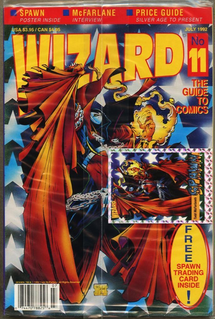 Wizard Magazine #11-1992 nm 9.4 w/ poster insert Todd McFarlane Spawn Newsstand
