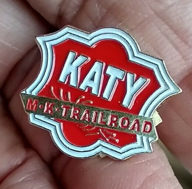 KATY M K railroad Americana Hat pin KATY M K railroad Americana Hat pin