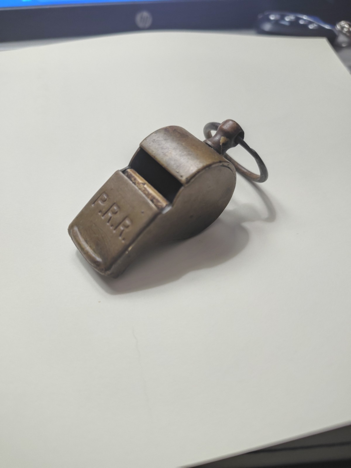P.R.R. Pennsylvania Railroad Train Conductor's Whistle Brakeman Stamped Antique P.R.R. Pennsylvania Railroad Train Conductor's Whistle Brakeman Stamped Antique