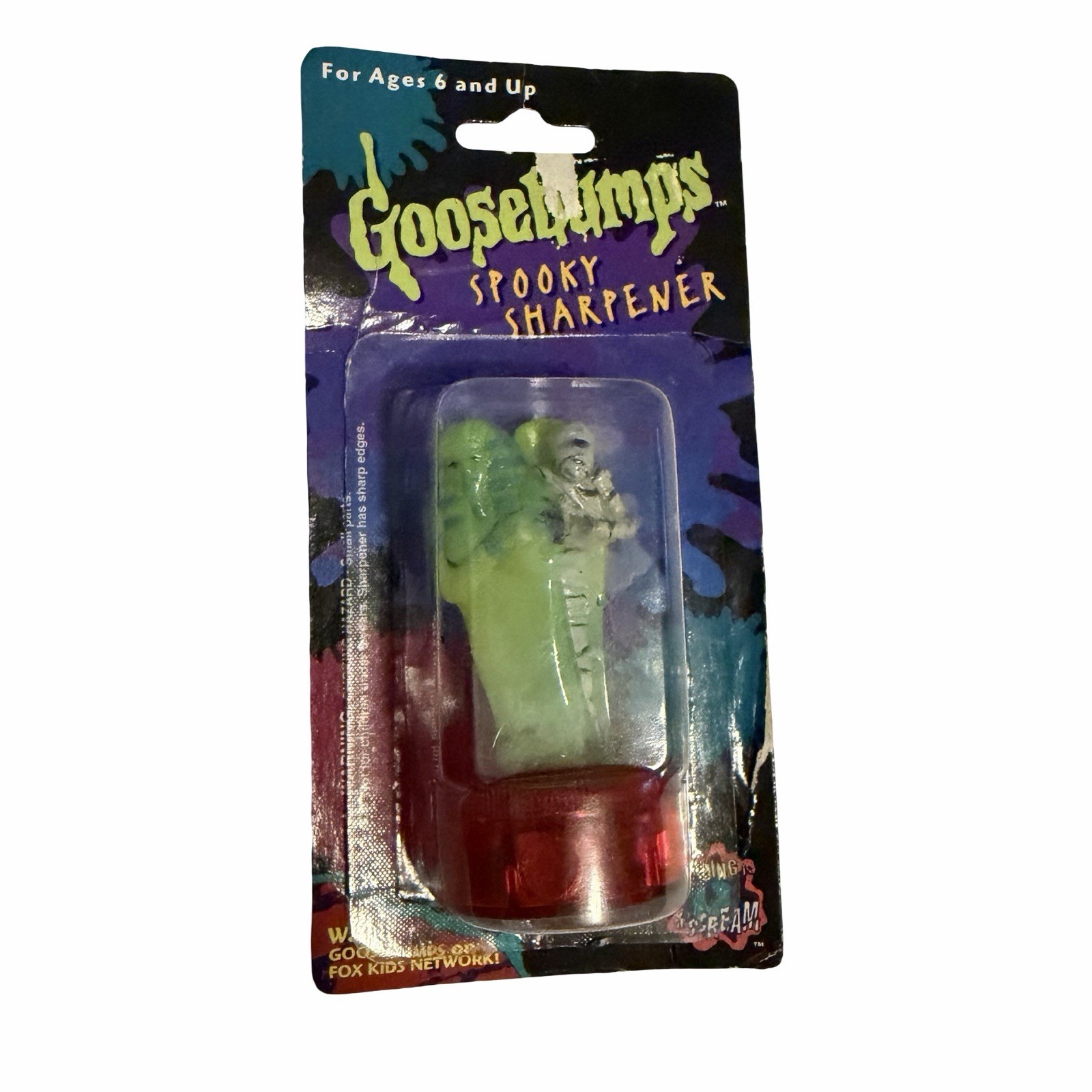 NEW RARE Goosebumps "The Curse Of The Mummy’s Tomb" Spooky Pencil Sharpener 1996