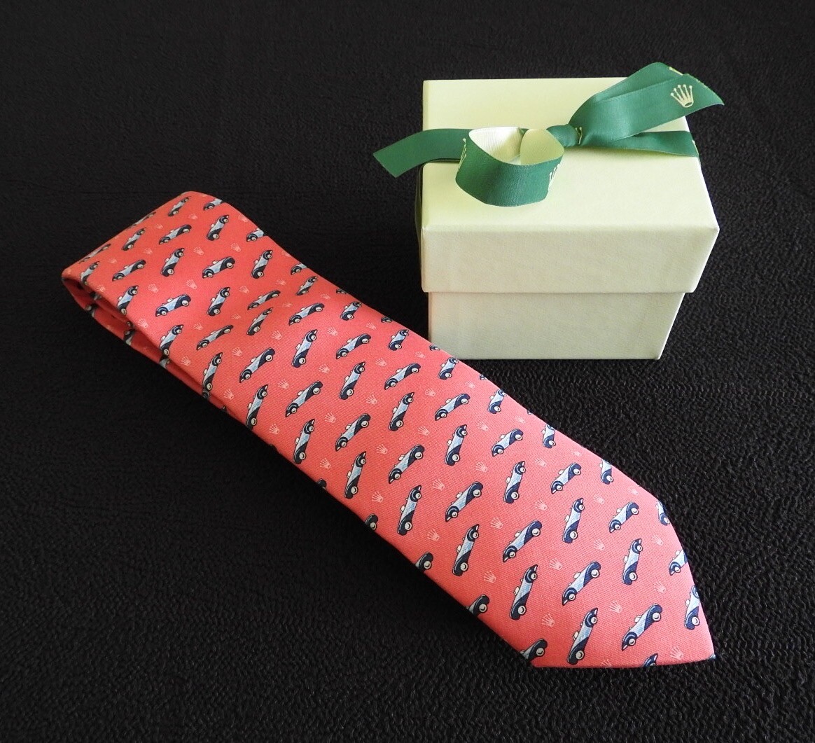 NEW ROLEX Vineyard Vines 2016 Pebble Beach Concours DELAHAYE TOUR Tie Necktie NEW ROLEX Vineyard Vines 2016 Pebble Beach Concours DELAHAYE TOUR Tie Necktie