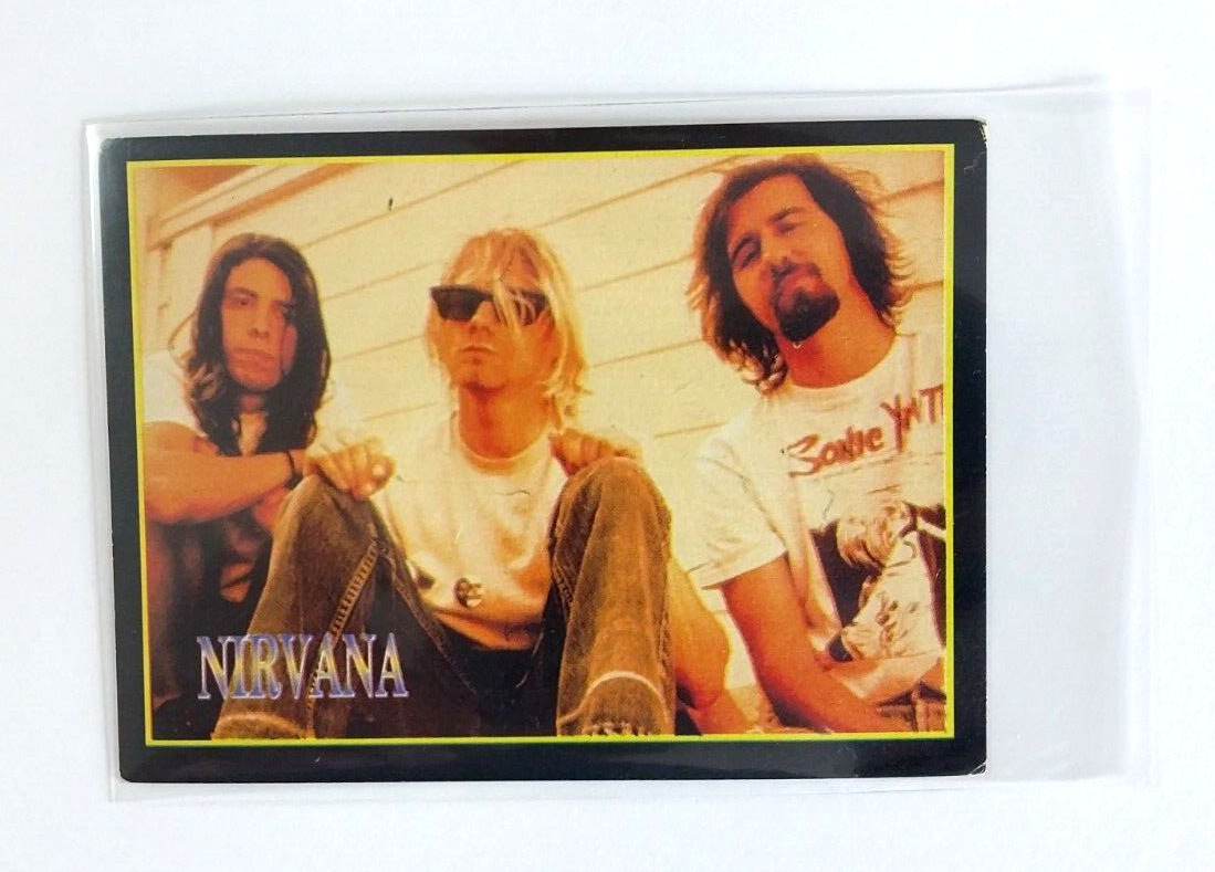 1994 Ultra Figus Argentina Intl Rock Cards Nirvana Rookie Cobain-Grohl-Novoselic