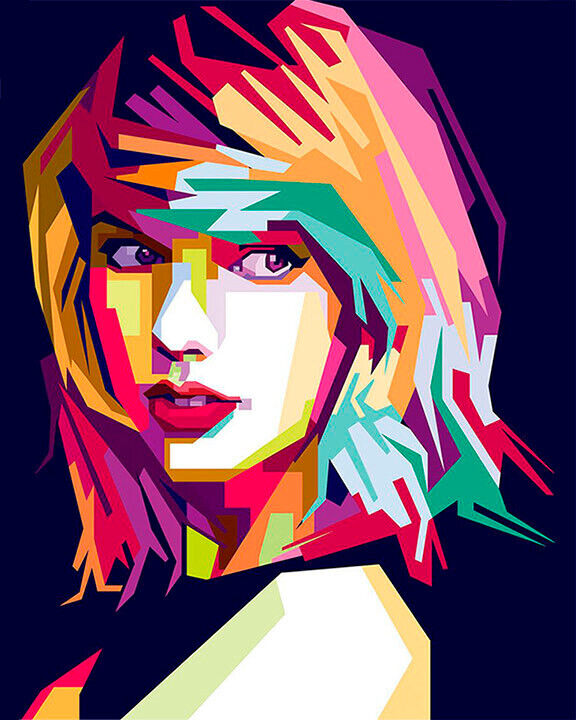 Taylor Swift Abstract Print 8x10 Glossy Photo Quality