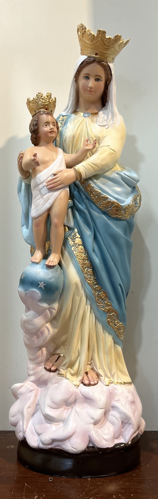 Catholic Church Our Lady Of Victory Statue 25.25” NEW GLASS EYES Catholic Church Our Lady Of Victory Statue 25.25” NEW GLASS EYES
