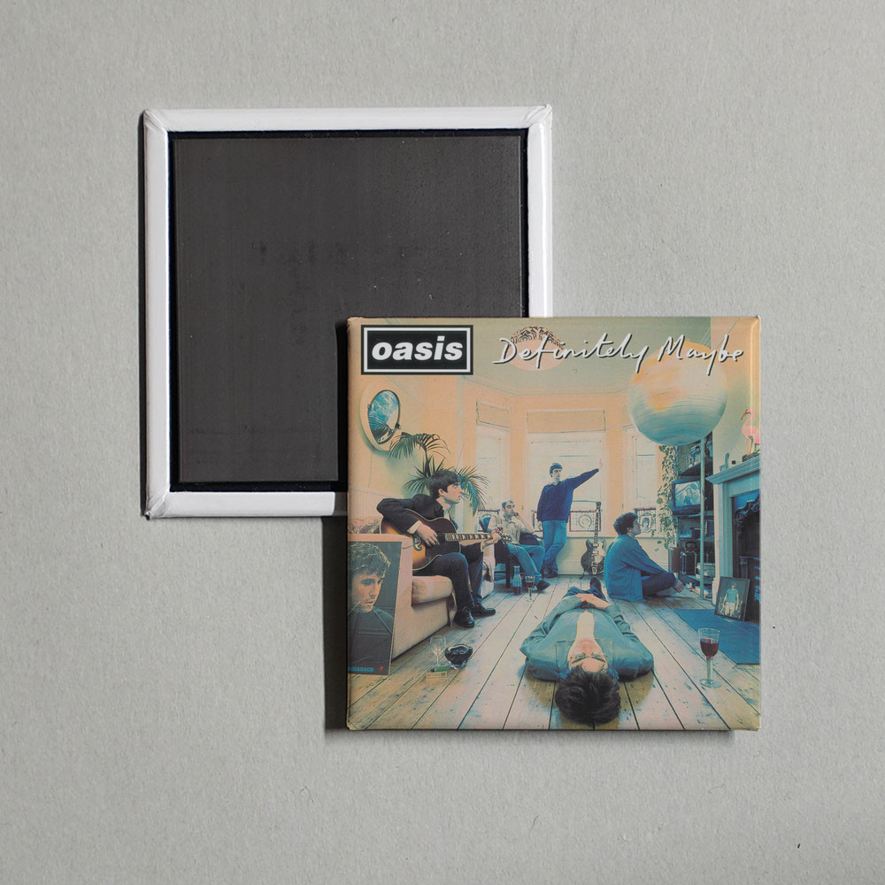 Oasis - Definitely Maybe (Deluxe Edition Remast Album Cover Locker Fridge Magnet Oasis - Definitely Maybe (Deluxe Edition Remast Album Cover Locker Fridge Magnet