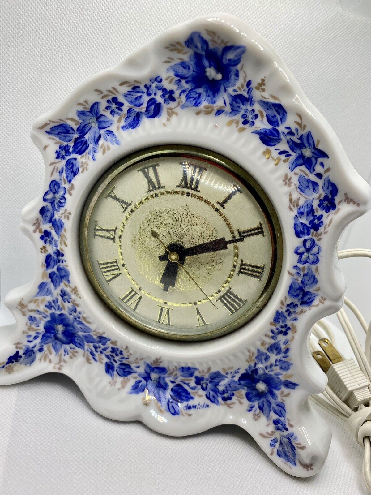 Vintage Lanshire Mantel Clock Electric 