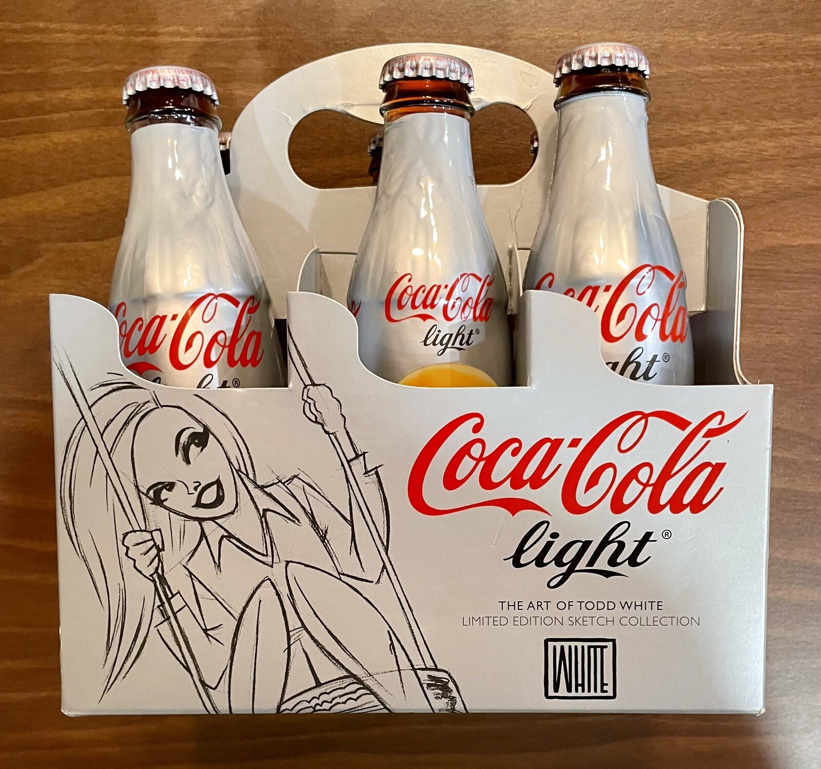 RARE 2010 Todd White Coca-Cola Coke Light Limited Edition Art 6-Pack Bottle Case RARE 2010 Todd White Coca-Cola Coke Light Limited Edition Art 6-Pack Bottle Case