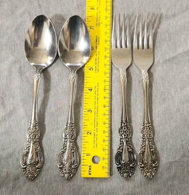 Vintage Springtime Stainless Flatware Japan Lot of 4 Mixed Lot Forks Spoons (#70 Vintage Springtime Stainless Flatware Japan Lot of 4 Mixed Lot Forks Spoons (#70