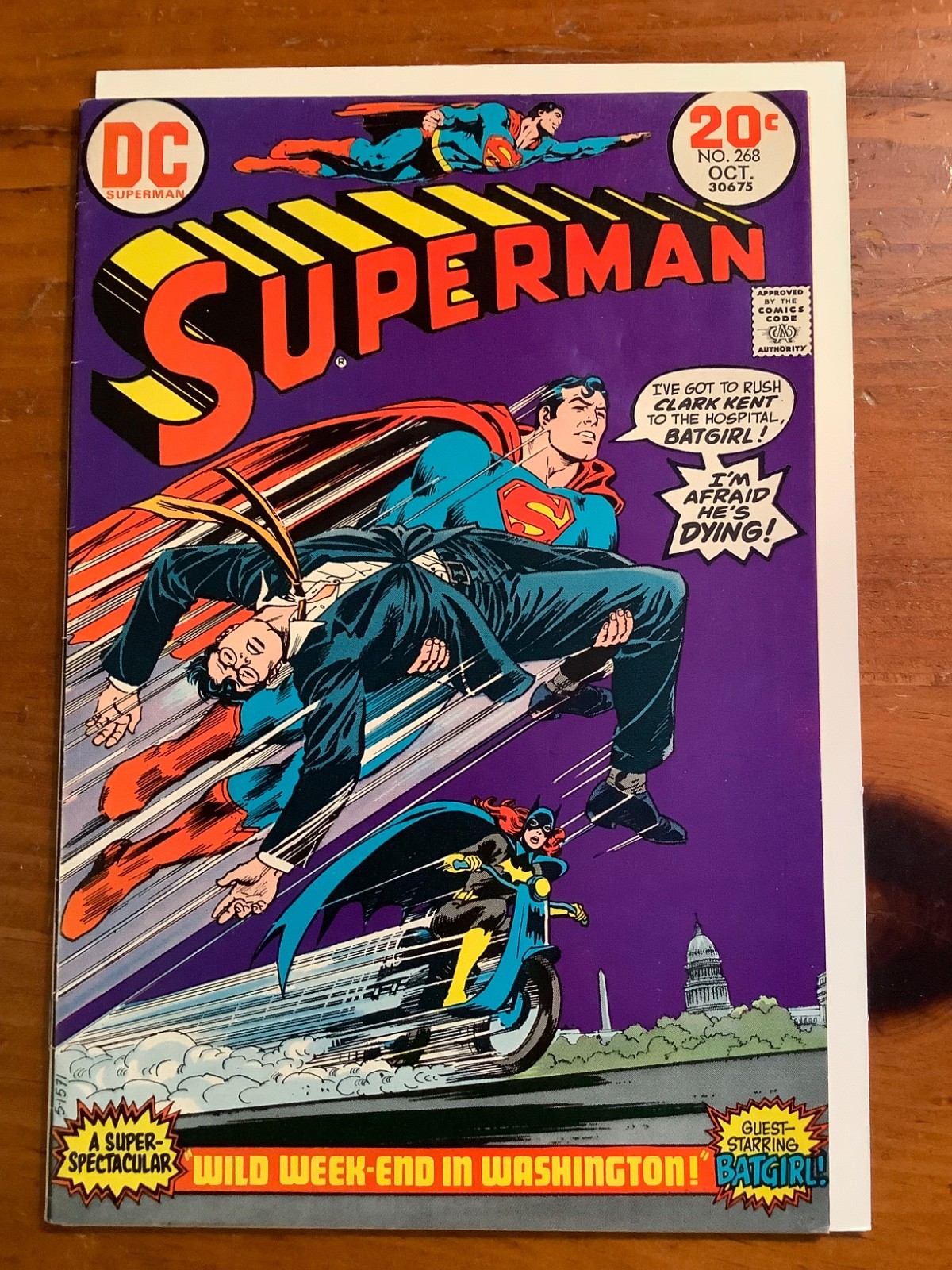 Superman #268 (1973) - Batgirl Appearance -VF Nick Cardy Cover DC Comics Superman #268 (1973) - Batgirl Appearance -VF Nick Cardy Cover DC Comics