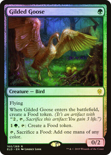 FOIL Gilded Goose ~ Throne of Eldraine [ NearMint ] [ Magic MTG ]