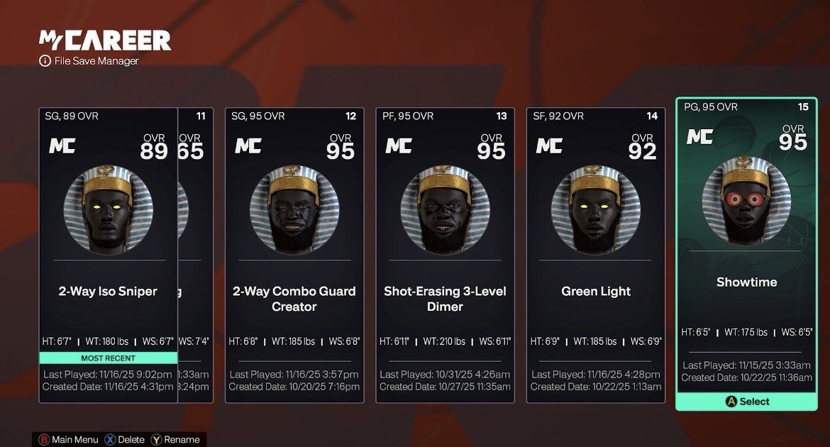 Selling my 2k26 legend 3 and 2k27 elite 2 account Selling my 2k26 legend 3 and 2k27 elite 2 account