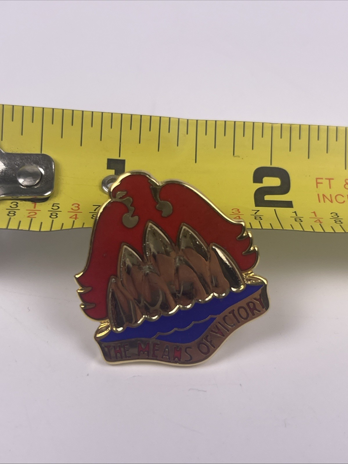 U.S. Military 309th Ordnance Group DI DUI Crest Pin Clutch THE MEANS OF VICTORY U.S. Military 309th Ordnance Group DI DUI Crest Pin Clutch THE MEANS OF VICTORY