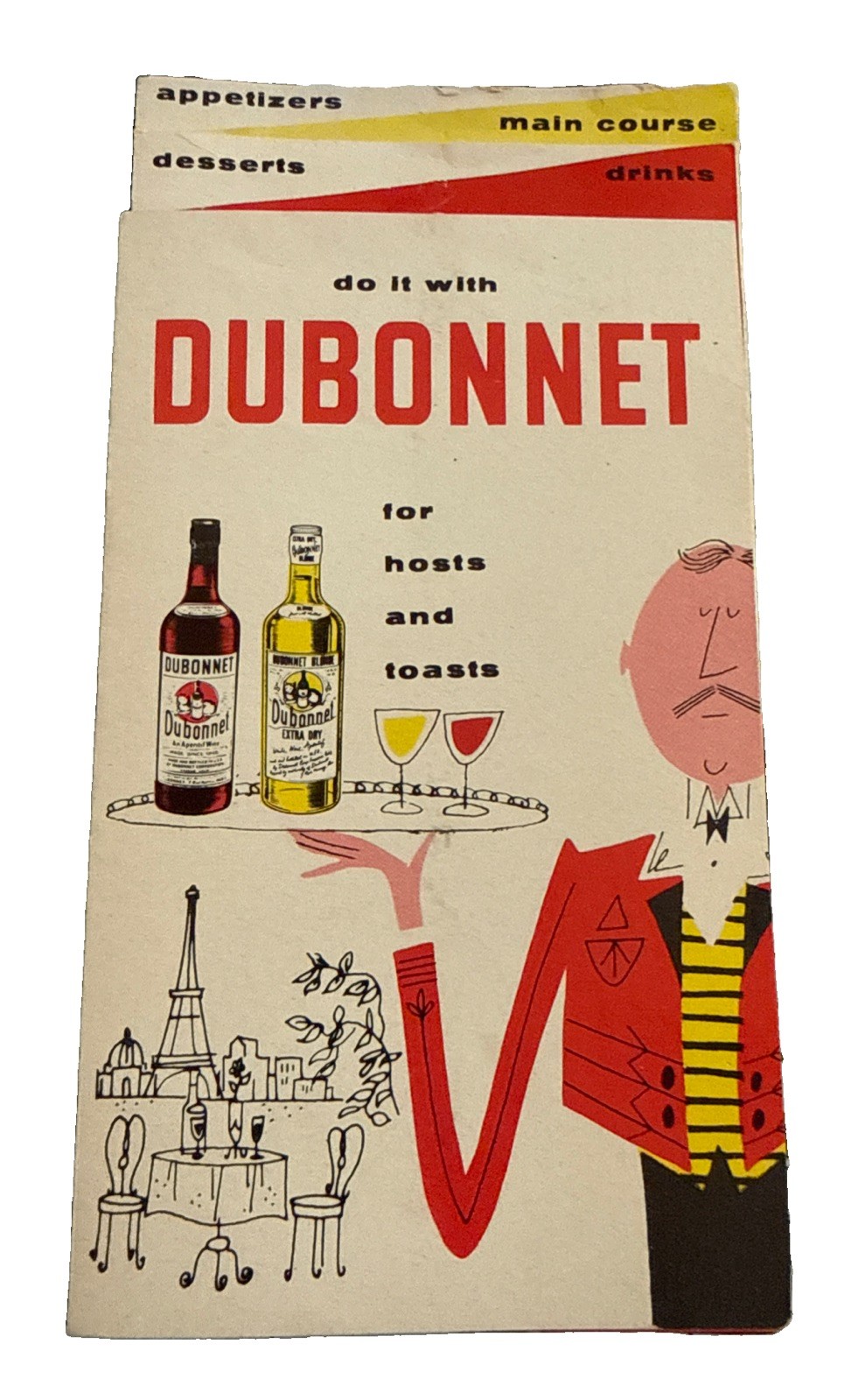 Dubonnet Vintage 1957 Wine Hosting Toasting Drink Mix Guide Bartender Aperitif Dubonnet Vintage 1957 Wine Hosting Toasting Drink Mix Guide Bartender Aperitif