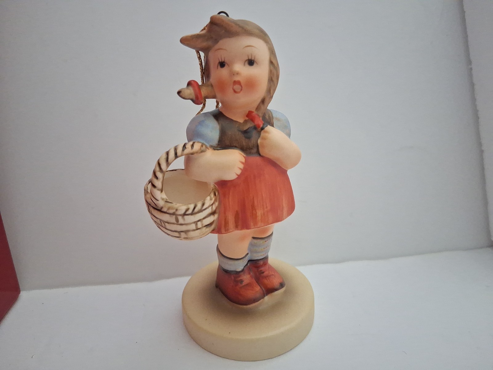 Vintage Schmid Hummel Girl w/ Basket "Sweetheart" 1984 2nd Edition Ornament Vintage Schmid Hummel Girl w/ Basket "Sweetheart" 1984 2nd Edition Ornament