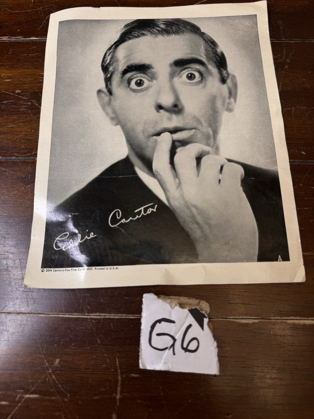 1937 Eddie Cantor Texaco Fire Chief Gasoline Liberty Bell Theatre Flyer