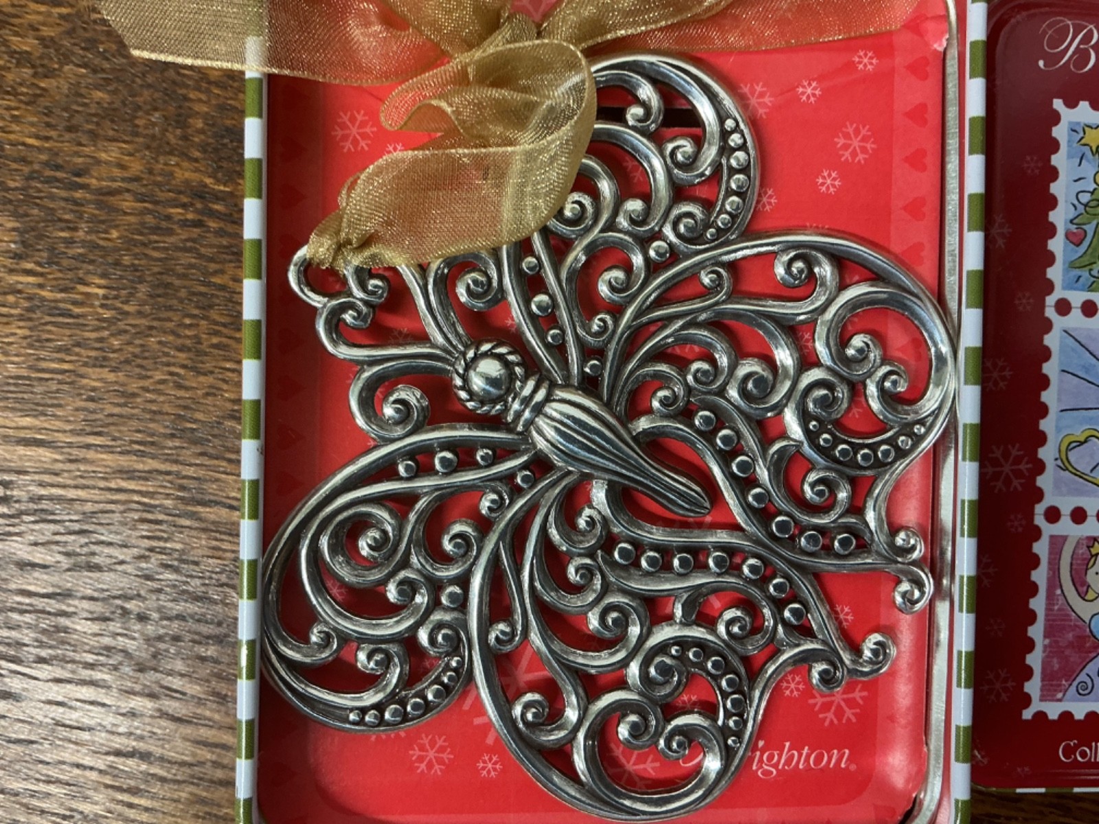 BRIGHTON COLLECTIBLES | BUTTERFLY | CHRISTMAS ORNAMENT | SILVER | RARE | 31 BRIGHTON COLLECTIBLES | BUTTERFLY | CHRISTMAS ORNAMENT | SILVER | RARE | 31
