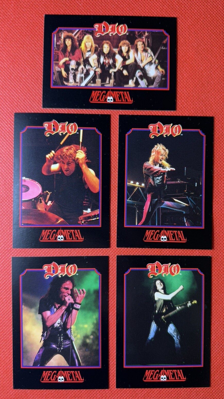 1991 Impel Mega Metal DIO 5 Card Complete Set #16-20 🤘👀LOOK👀🎸 1991 Impel Mega Metal DIO 5 Card Complete Set #16-20 🤘👀LOOK👀🎸