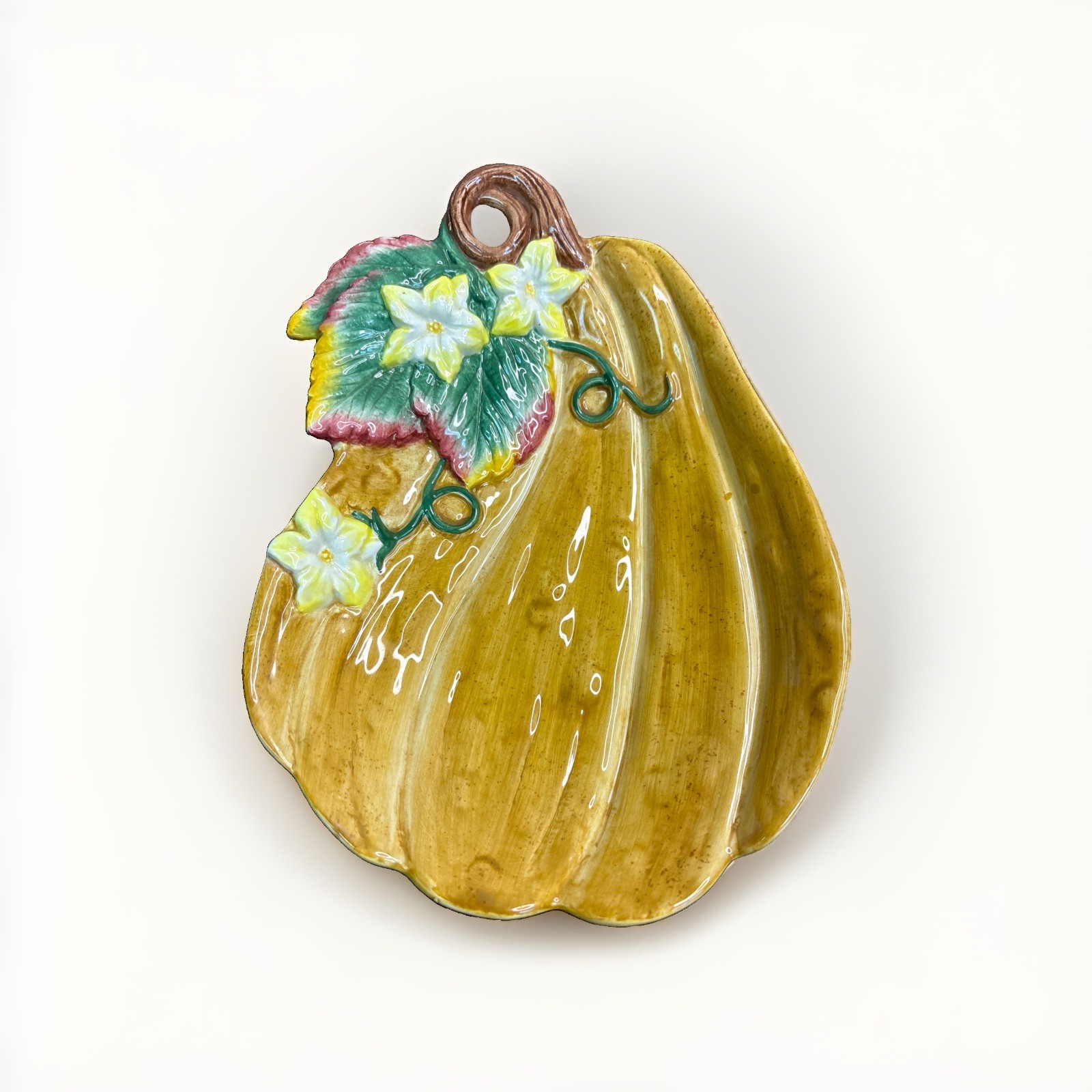 vintage Fitz and Floyd Gardening Gourmet Squash Canape Plate