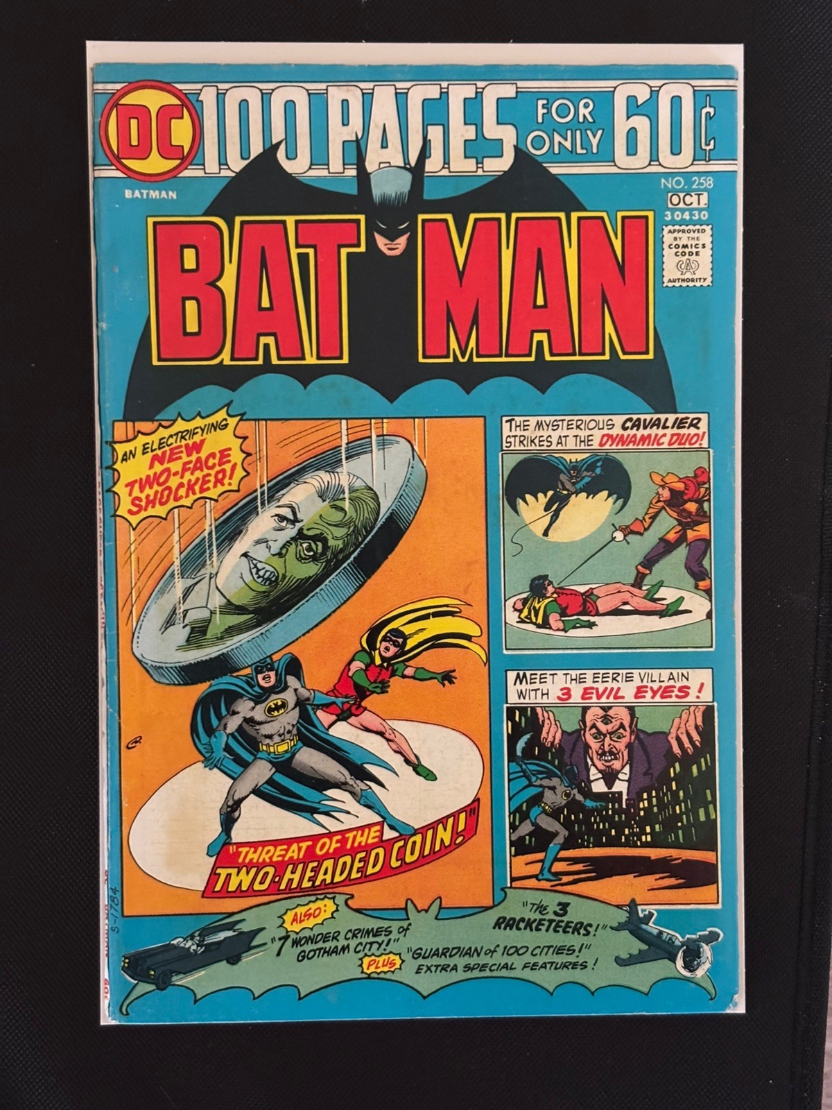 Batman #258 100-page DC 1974 Two Face 1st Arkham Asylum 7.5 8.0 vf Batman #258 100-page DC 1974 Two Face 1st Arkham Asylum 7.5 8.0 vf