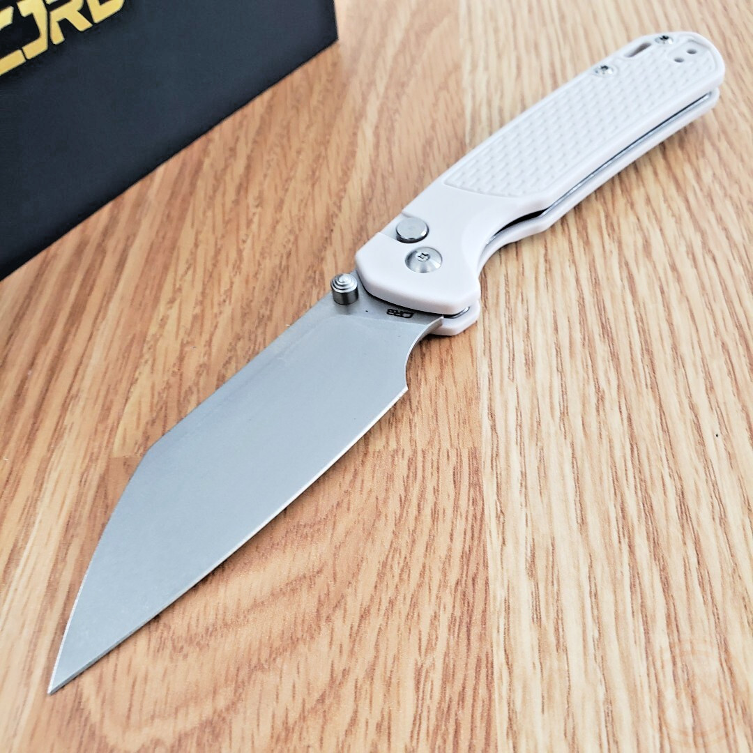 CJRB Pyrite Folding Knife 3.25" CPM S90V Steel Blade Light Gray FRN Handle CJRB Pyrite Folding Knife 3.25" CPM S90V Steel Blade Light Gray FRN Handle