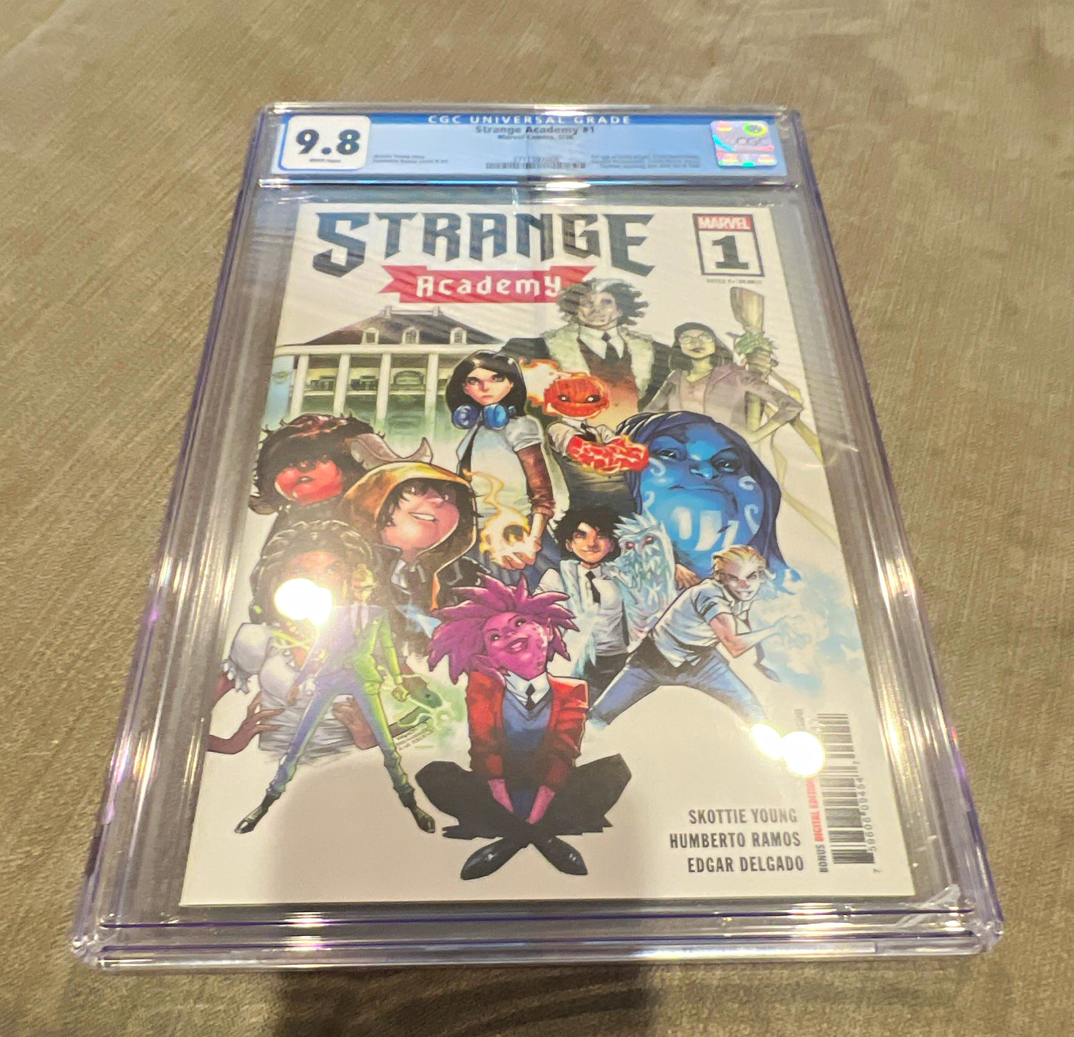 Marvel Strange Academy #1 CGC 9.8 White Pages Skottie Young Humberto Ramos