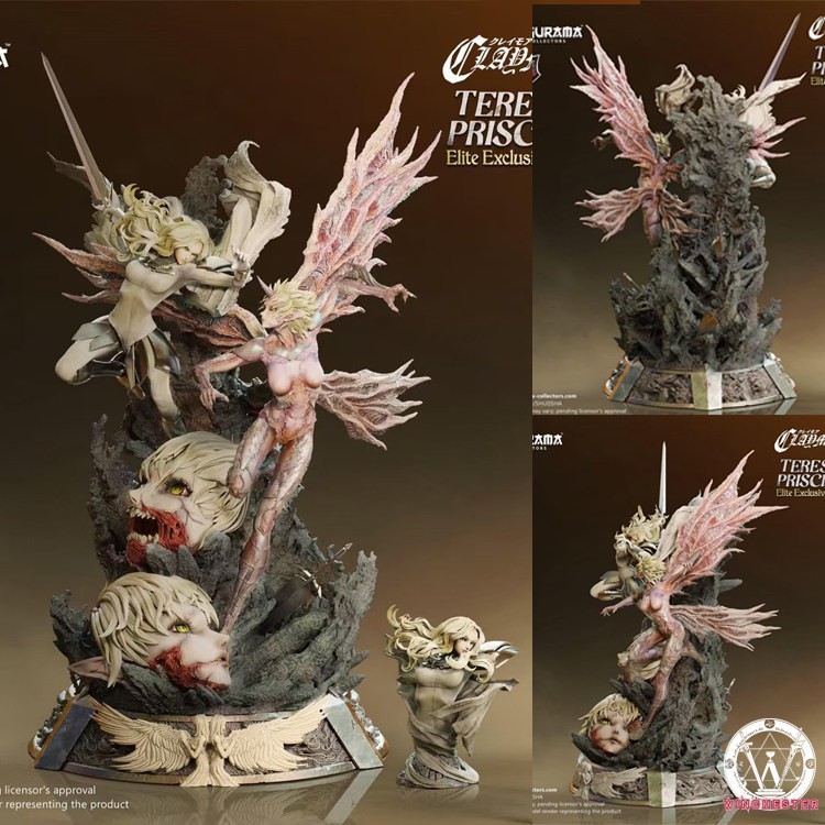 Figurama Claymore Teresa VS Priscilla 1/6 Resin Model Statue W/ base Figurama Claymore Teresa VS Priscilla 1/6 Resin Model Statue W/ base