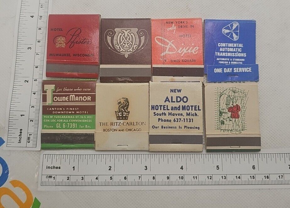 Vintage Matchbook Collectible Ephemera lot of 6 matchbooks advertising unused 