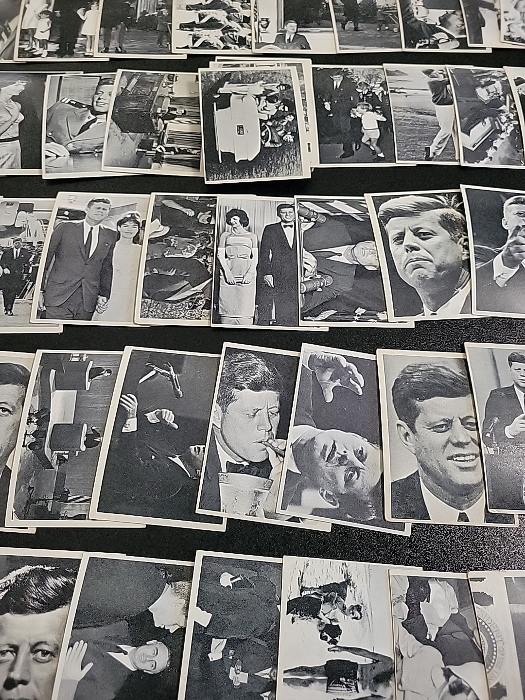 1964 Topps John F. Kennedy Trading Cards - Partial Set 61 of 77