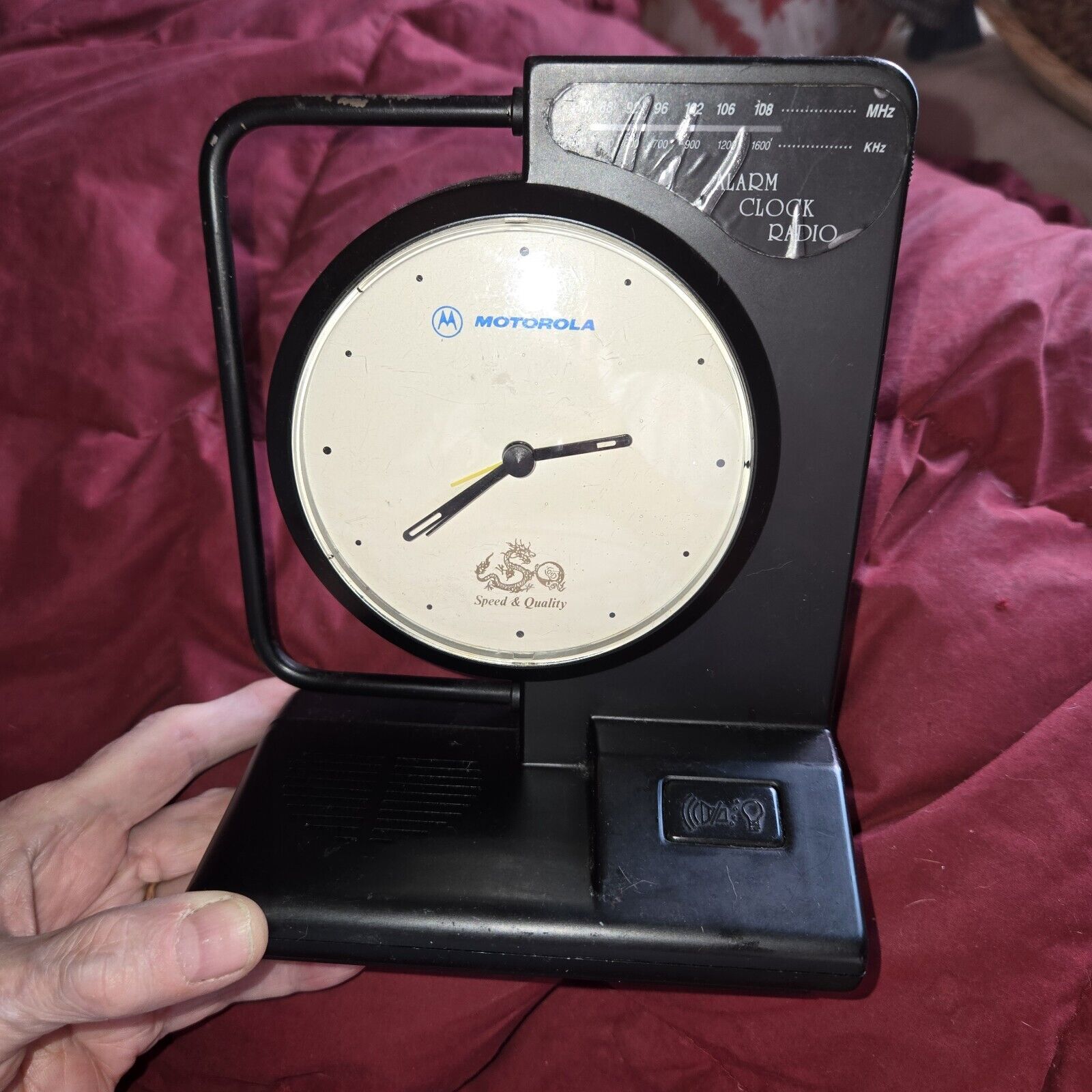 Vintage Motorola Alarm Clock AM FM Radio